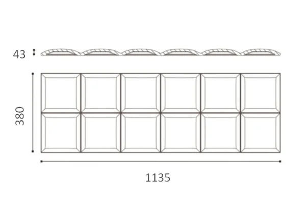 Декоративная панель NMC Arstyl Square (113.5x38x3 см) в Тольятти