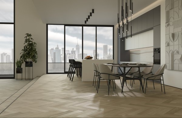 Паркетная доска Quartz Parquet Английская Ёлка Дуб Лимба 33-405 в Тольятти