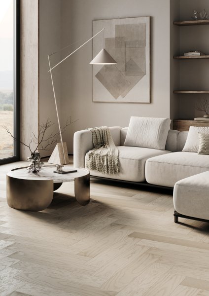 Паркетная доска Quartz Parquet Английская Ёлка Дуб Песочный 33-408 в Тольятти