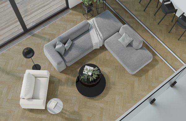 Паркетная доска Quartz Parquet Английская Ёлка Дуб Карельский 33-419 в Тольятти